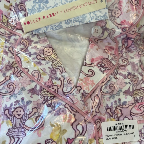 💓Love Shack Fancy x Roller Rabbit - Preppy Patchwork Polo - size small. NWT - Picture 4 of 4